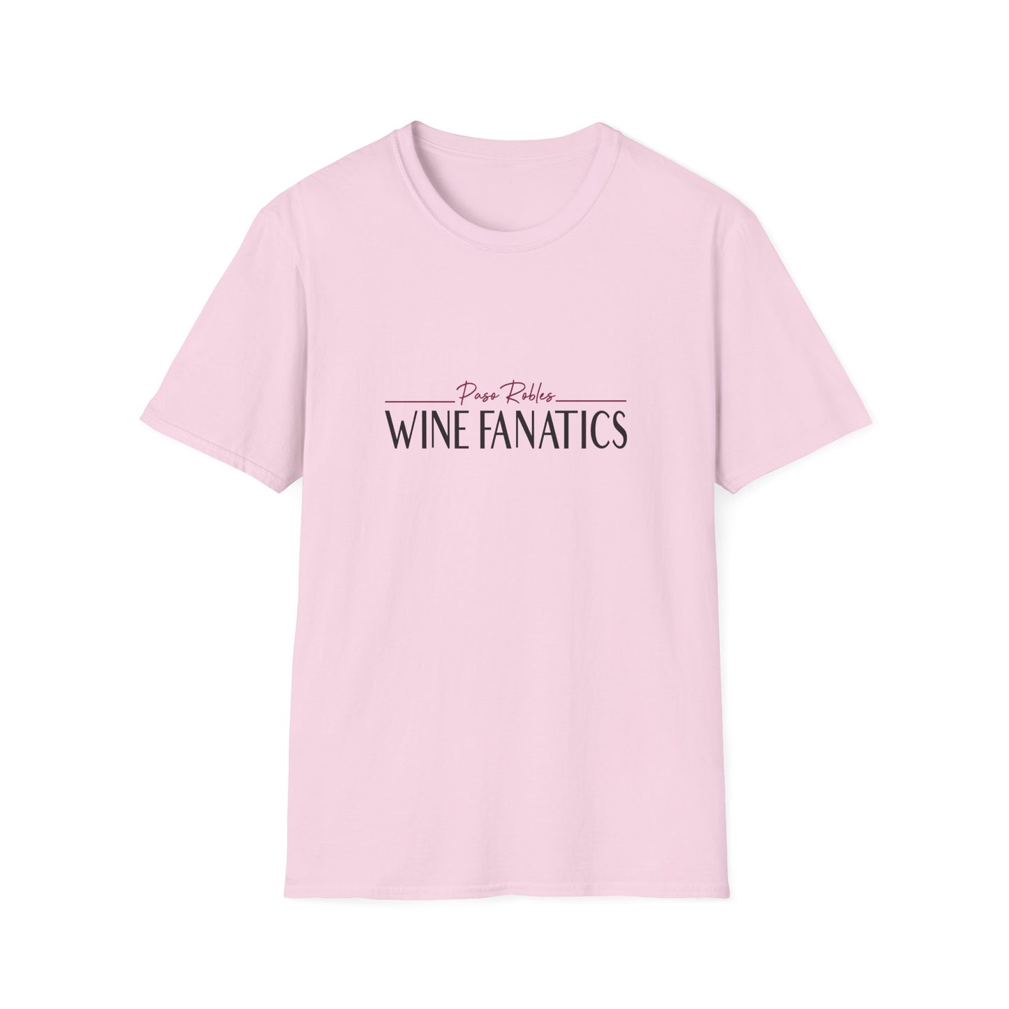 Paso Robles Wine Fanatics Logo Unisex Softstyle T-Shirt