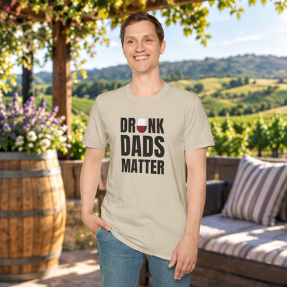 Drunk Dads Matter Crew Neck T-Shirt