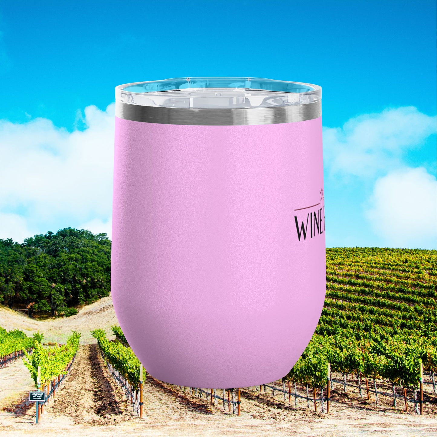 Paso Robles Wine Fanatics Logo 12oz Wine Tumbler