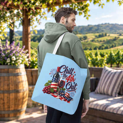 Chill The 4th Out Personalized Tote Bag
