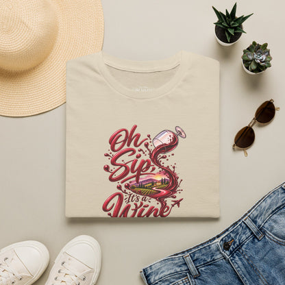 Oh Sip It's A Wine Trip Personalized Crewneck Tee