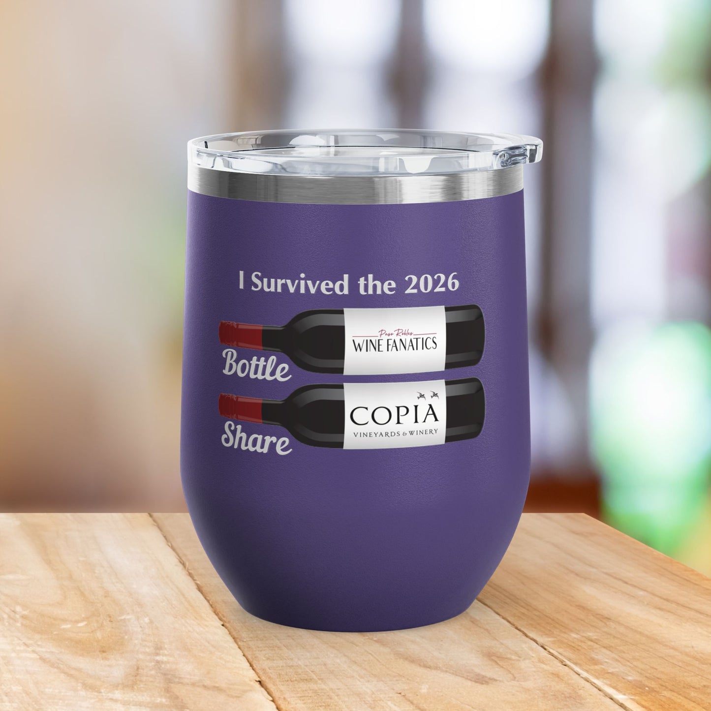 PRWF 2026 Bottle Share Event 12oz Wine Tumbler