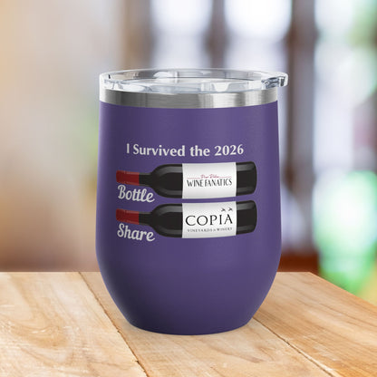 PRWF 2026 Bottle Share Event 12oz Wine Tumbler