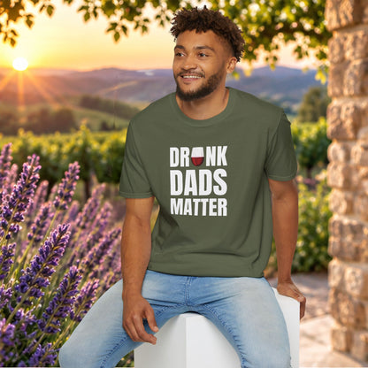 Drunk Dads Matter Crew Neck T-Shirt