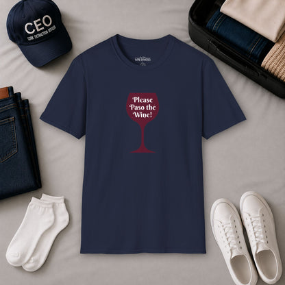 Please Paso The Wine Crewneck Tee