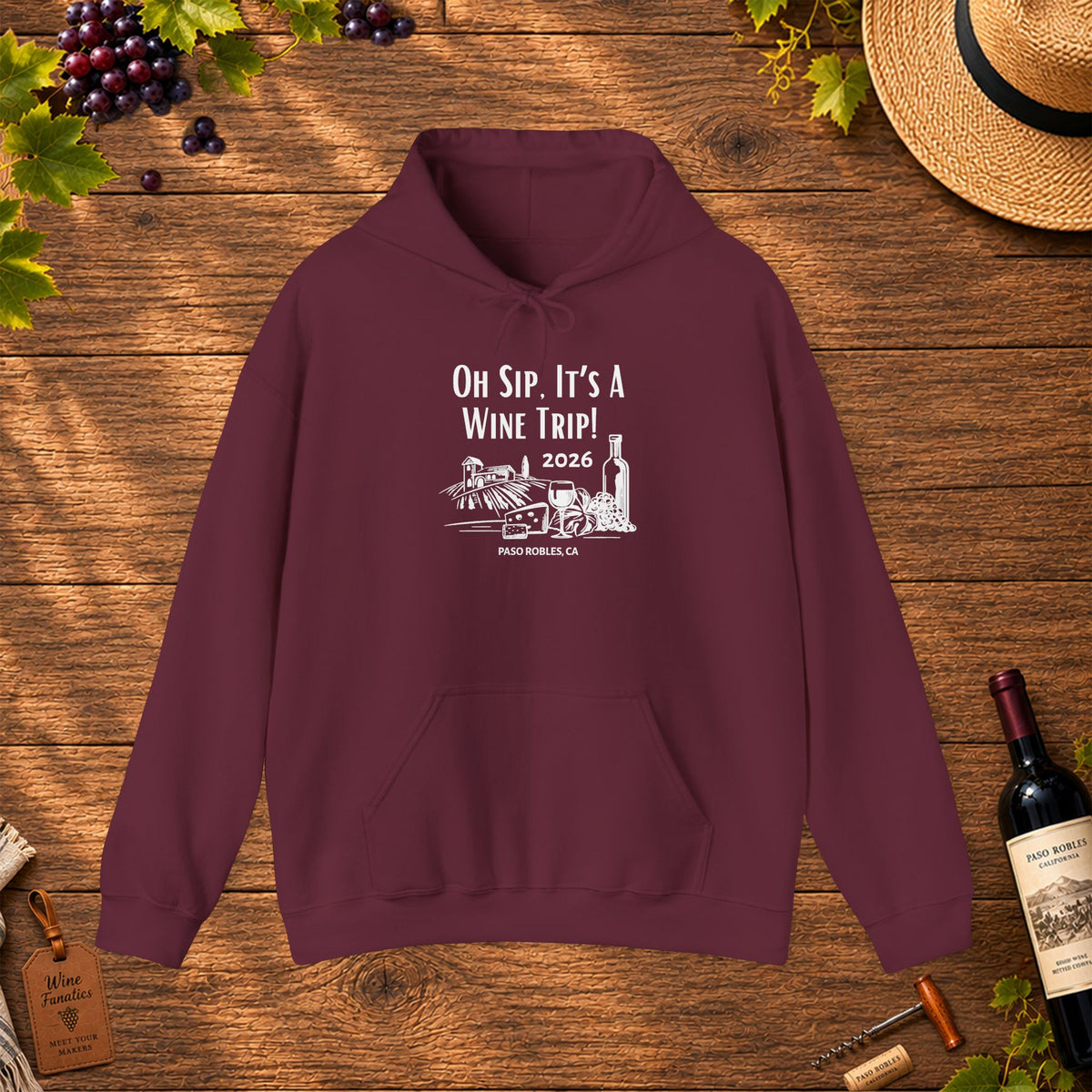 Oh Sip It's A Wine Trip 2025 Personalized Hoodie
