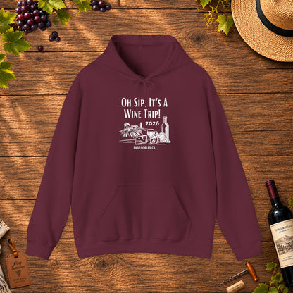 Oh Sip It's A Wine Trip 2025 Personalized Hoodie