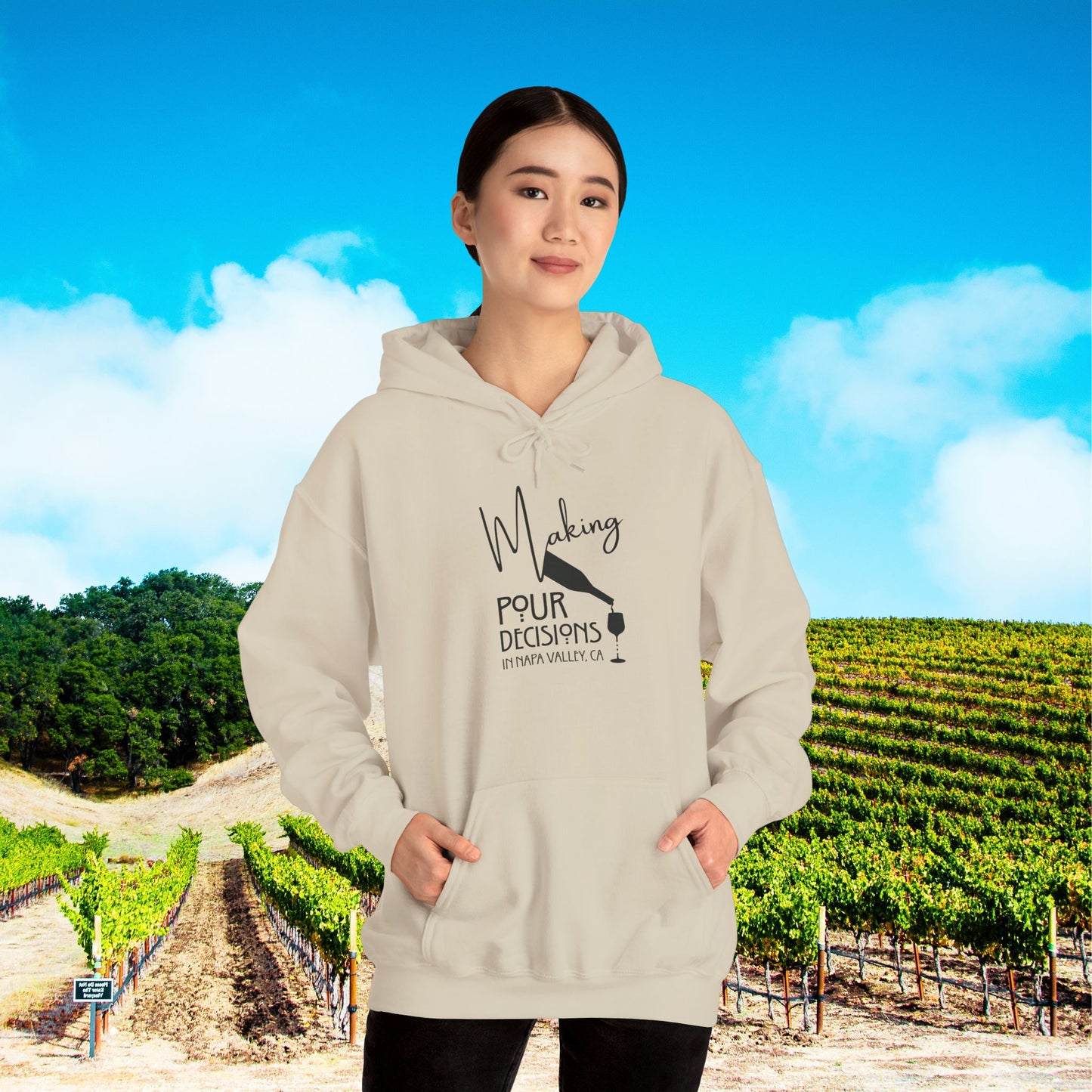 Making Pour Decisions in Napa Valley, CA Hoodie