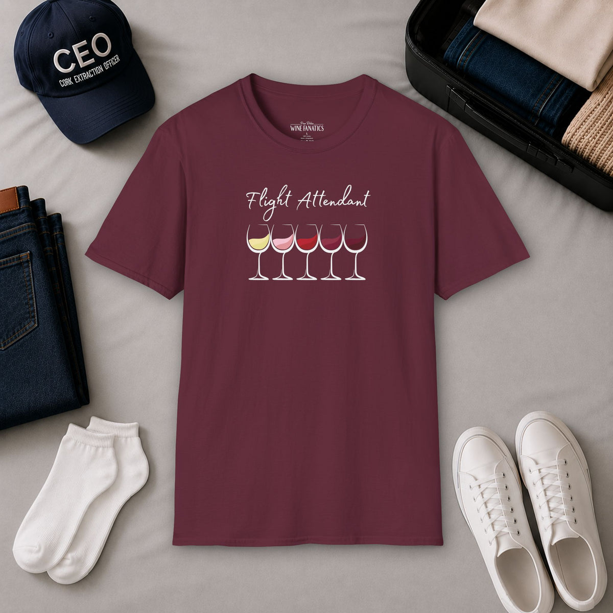 Flight Attendant Crewneck Tee