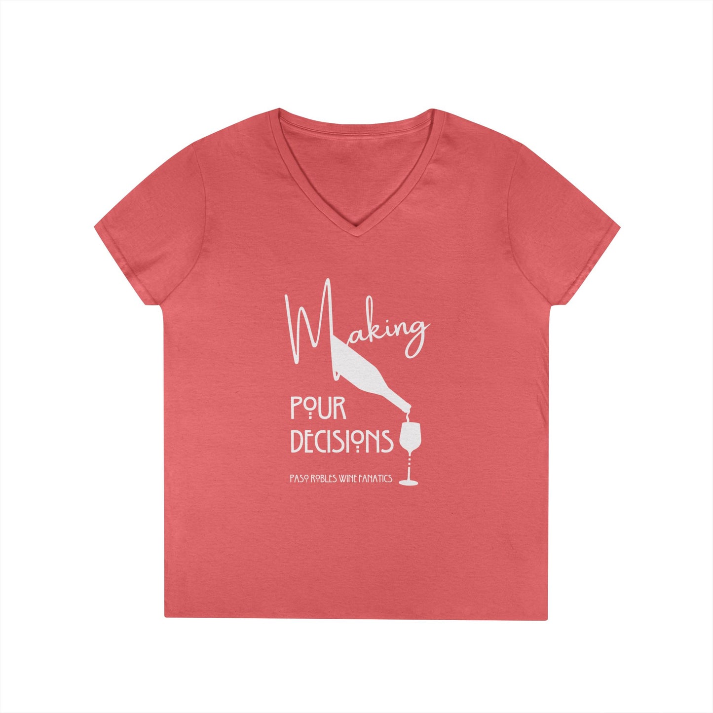 Making Pour Decisions Ladies' V-Neck Tee