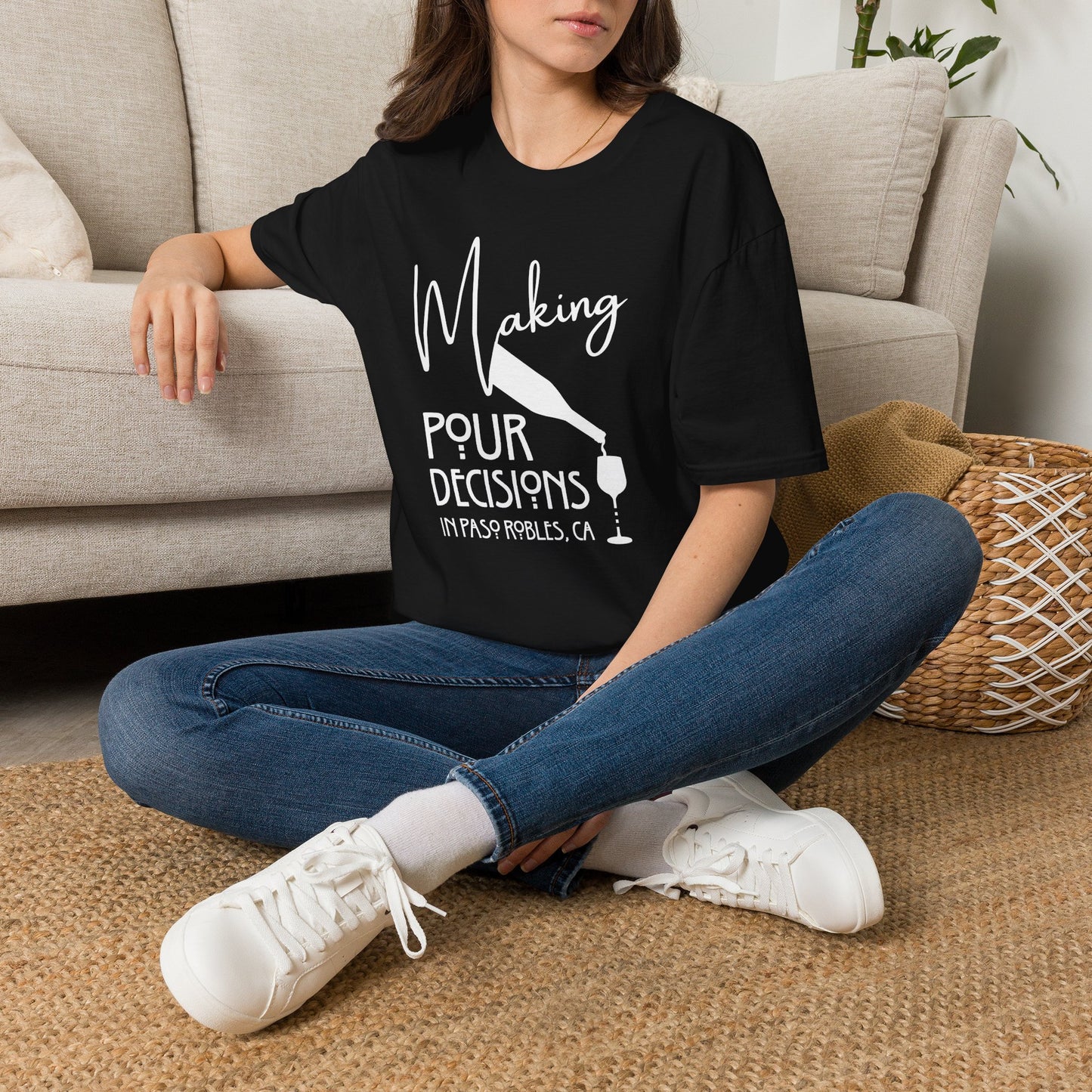 Paso Robles - Making Pour Decisions Crewneck Tee