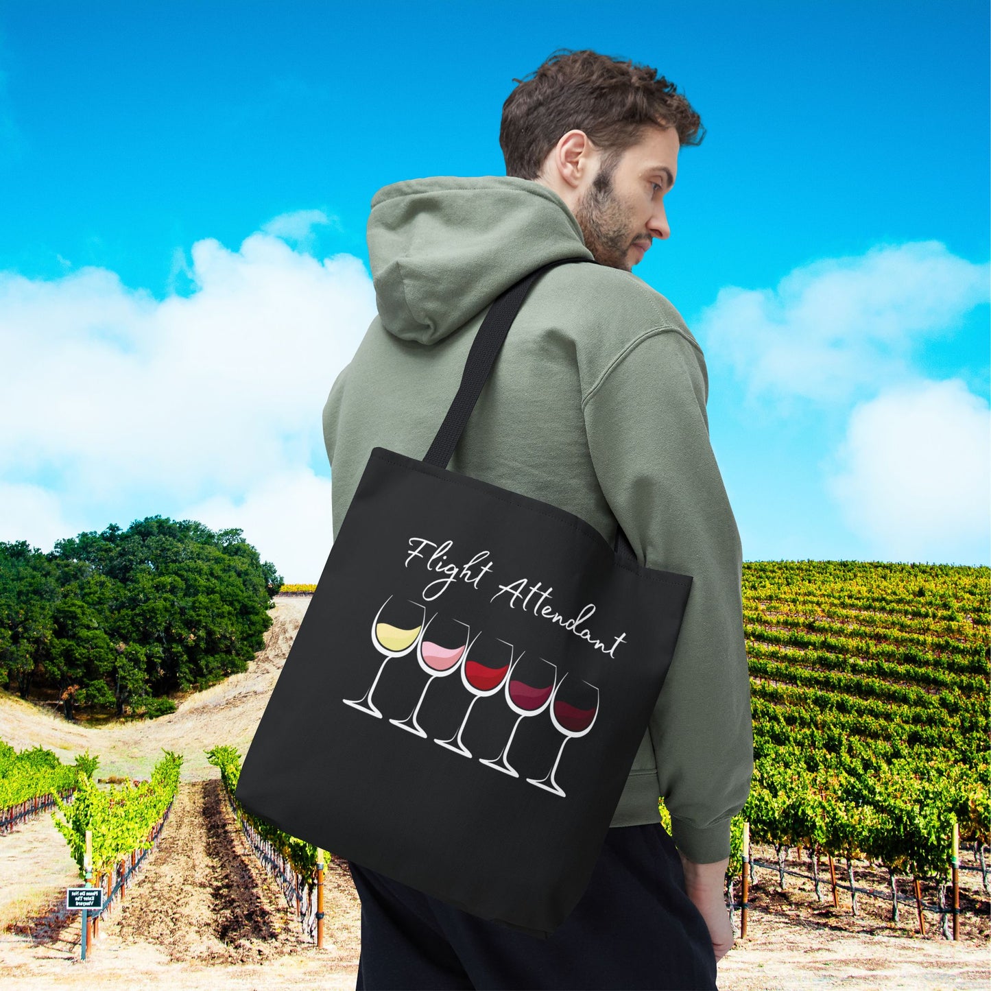 Flight Attendant Personalized Tote Bag
