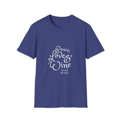 Peace, Love & Wine Unisex Softstyle T-Shirt
