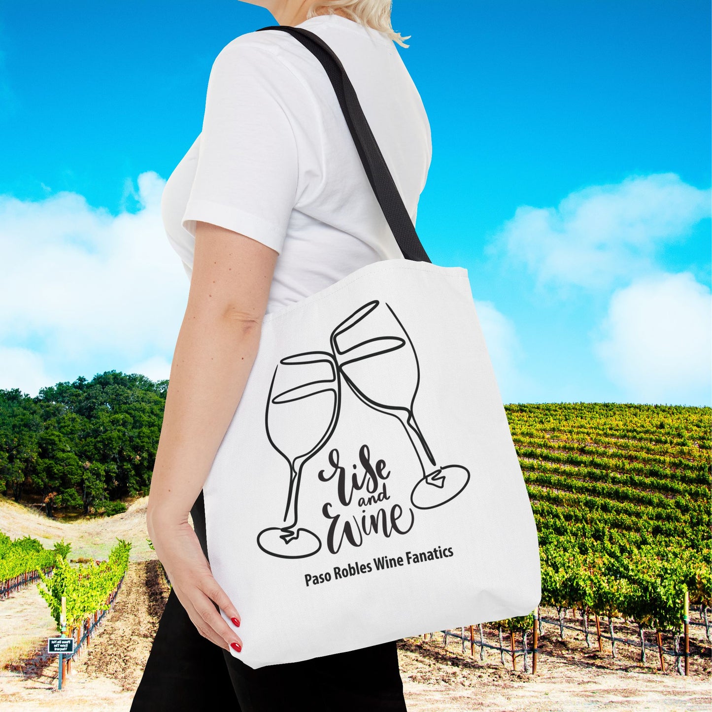 Rise & Wine Tote Bag