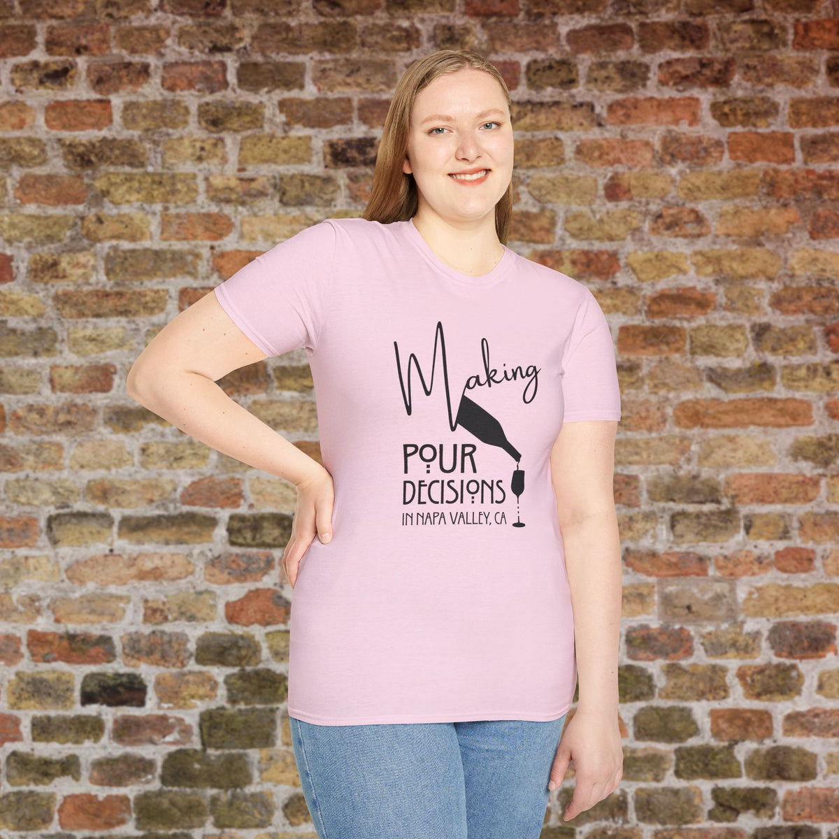 Napa Valley - Making Pour Decisions Crew Neck Tee