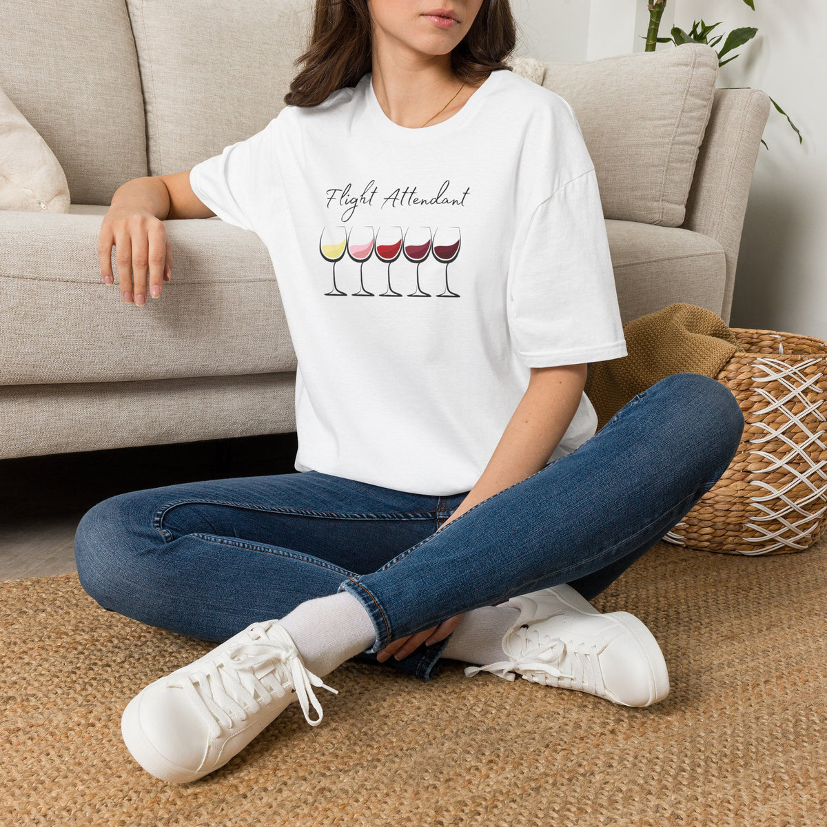 Flight Attendant Crewneck Tee