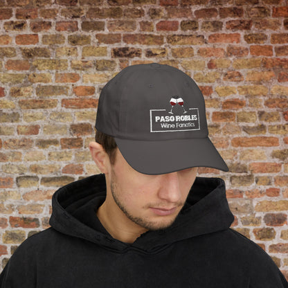 Paso Robles Wine Fanatics Toast Embroidered White Banner Cap