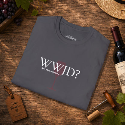 WWJD? Turn Water Into Wine Crewneck Tee