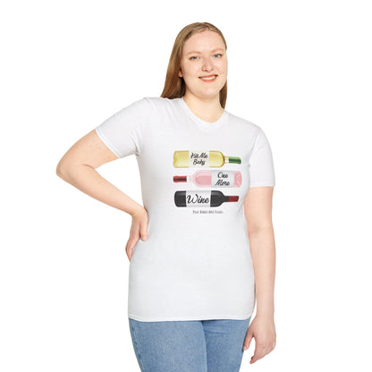 Hit Me Baby One More Wine Unisex Softstyle T-Shirt