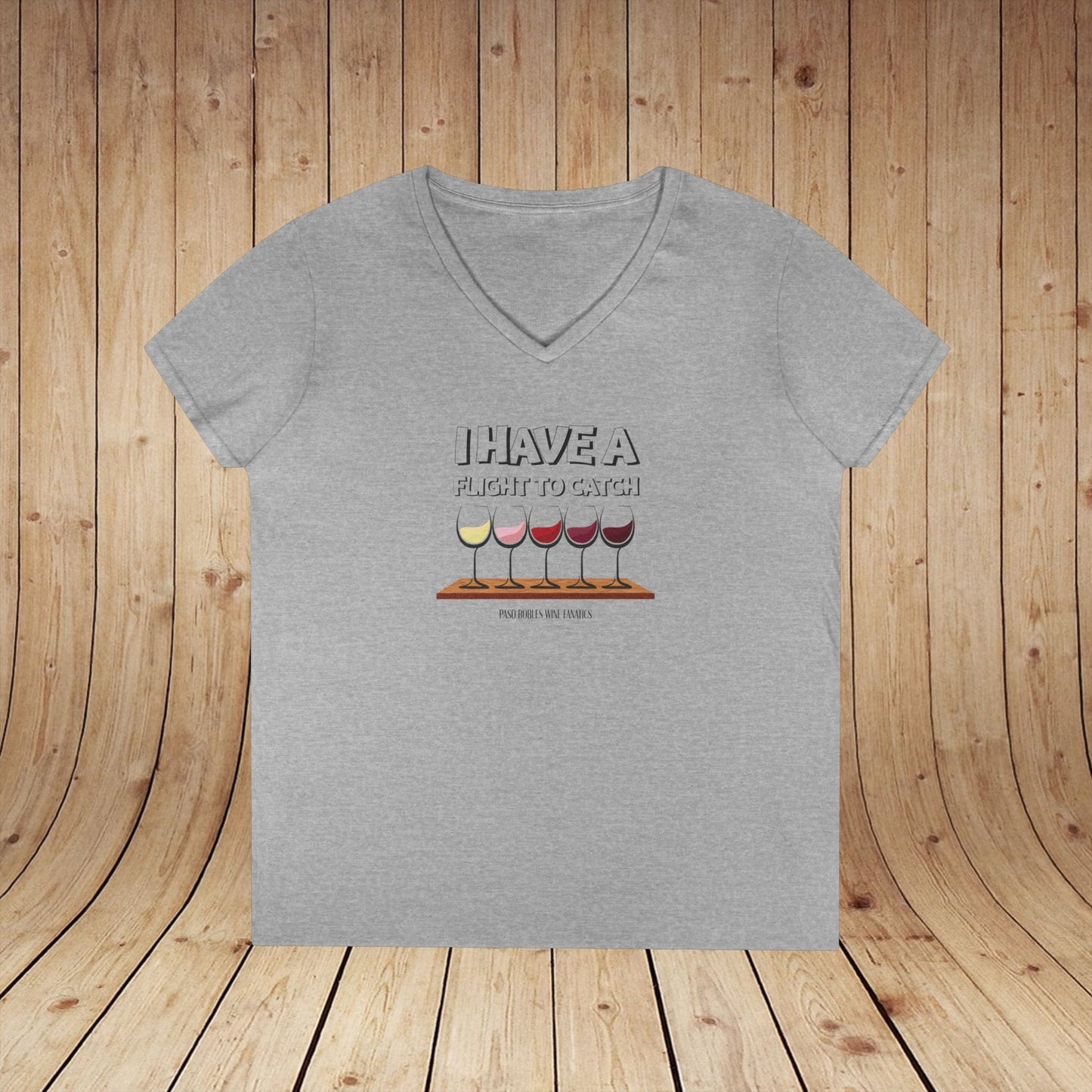 I Have A Flight To Catch Ladies V-Neck  Tee