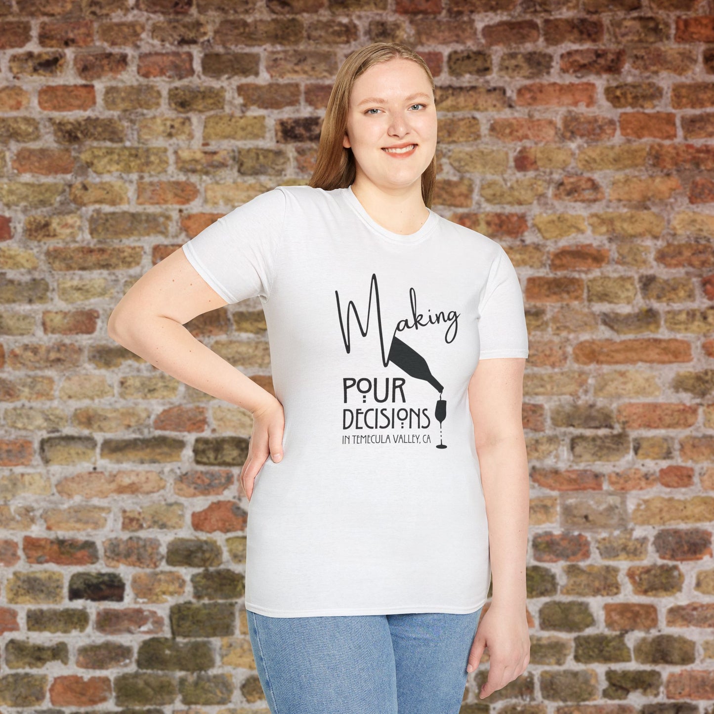 Temecula Valley - Making Pour Decisions Crew Neck Tee