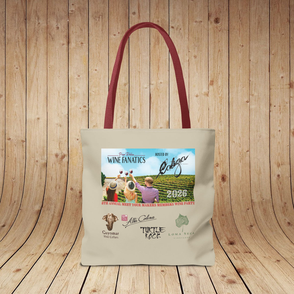 2026 PRWF Commemorative Meet Your Makers Wine Party Tote Bag