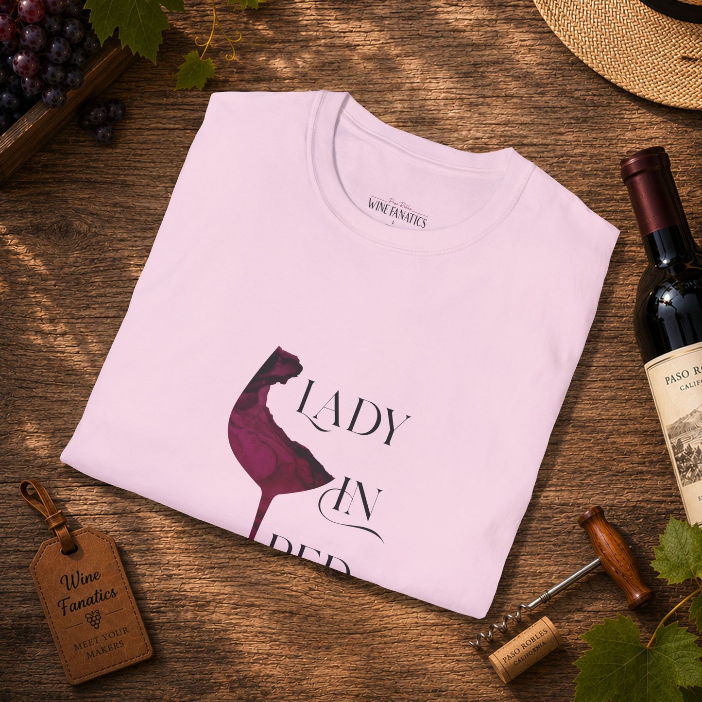 Lady In Red Crewneck Tee