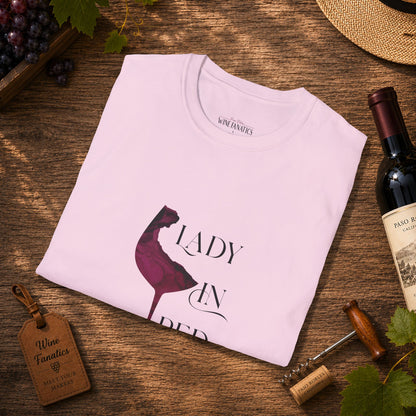 Lady In Red Crewneck Tee