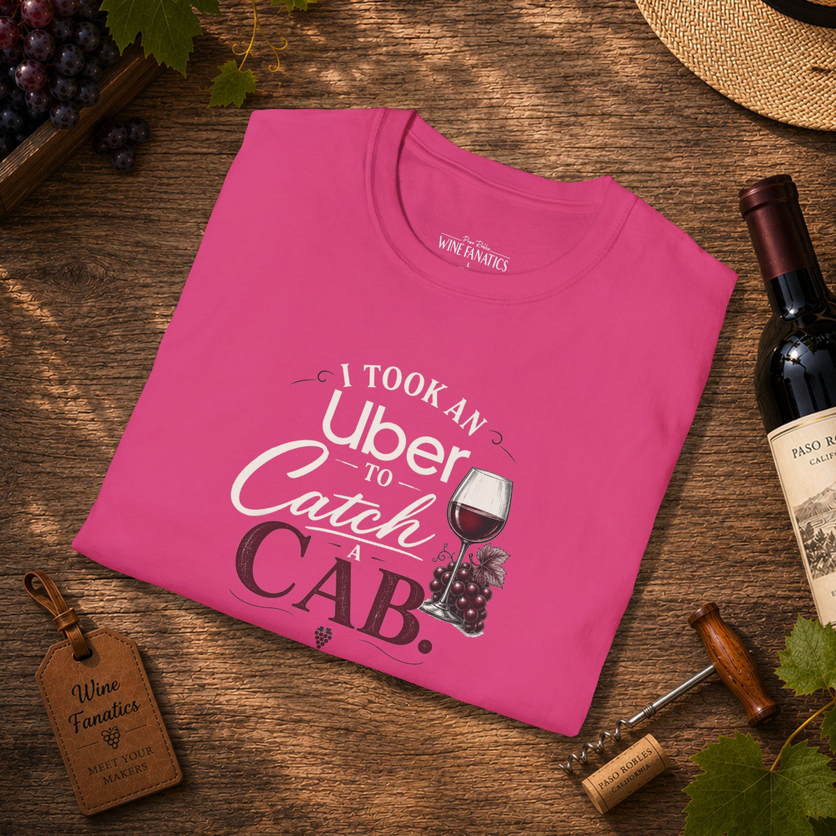I Took An Uber To Catch A CAB Crewneck T-Shirt