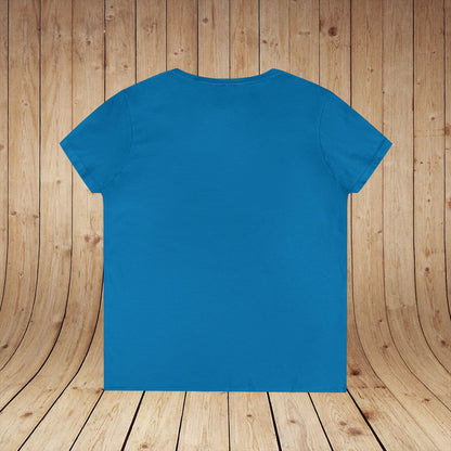 Paso Robles Wine Fanatics Logo Ladies V-Neck Tee