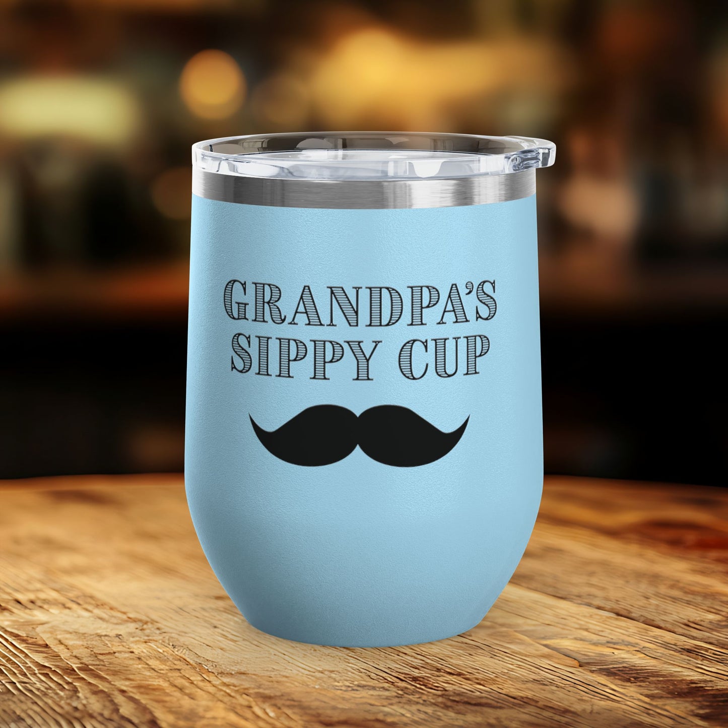Grandpa's Sippy Cup (mustache) Wine Tumbler