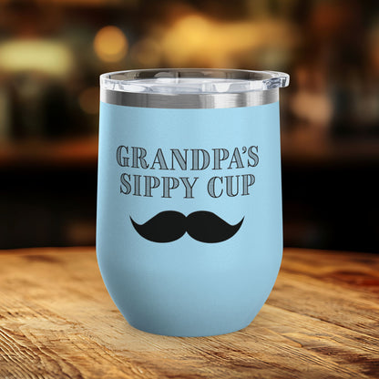 Grandpa's Sippy Cup (mustache) Wine Tumbler
