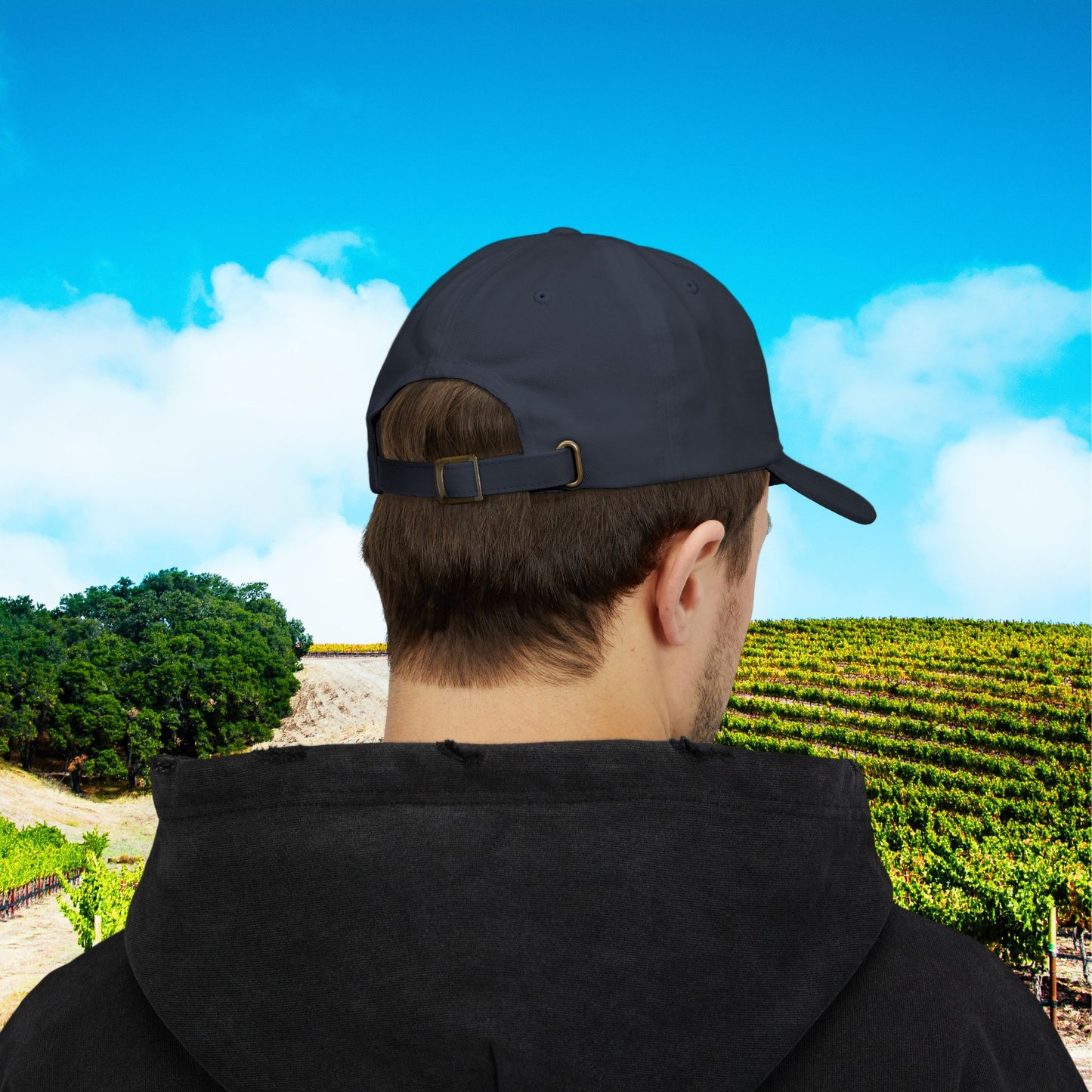 Paso Robles Wine Fanatics Toast Embroidered White Banner Cap