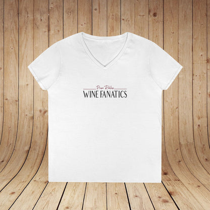 Paso Robles Wine Fanatics Logo Ladies V-Neck Tee