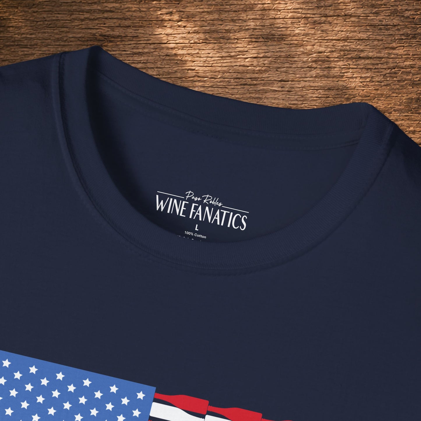 Red Wine & Blue Independence Day Unisex Softstyle T-Shirt