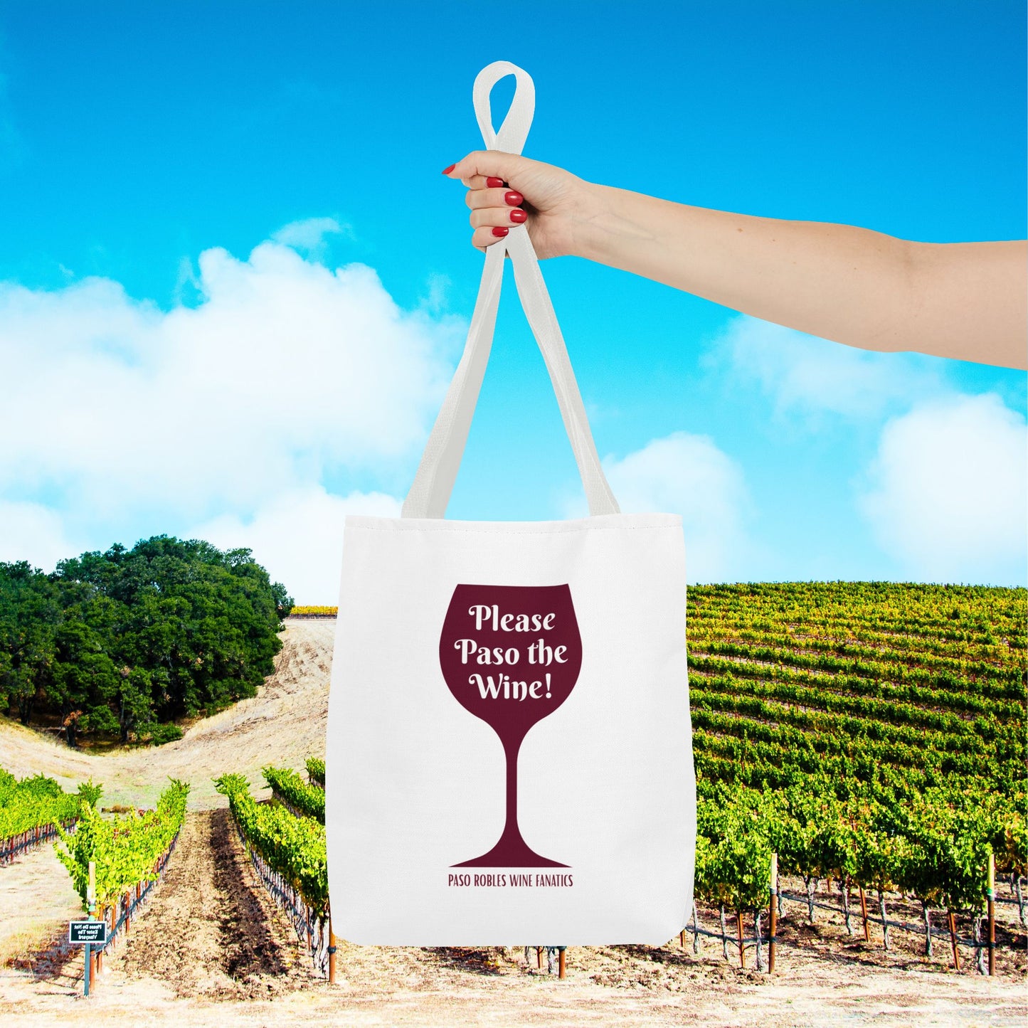 Please Paso The Wine Tote Bag