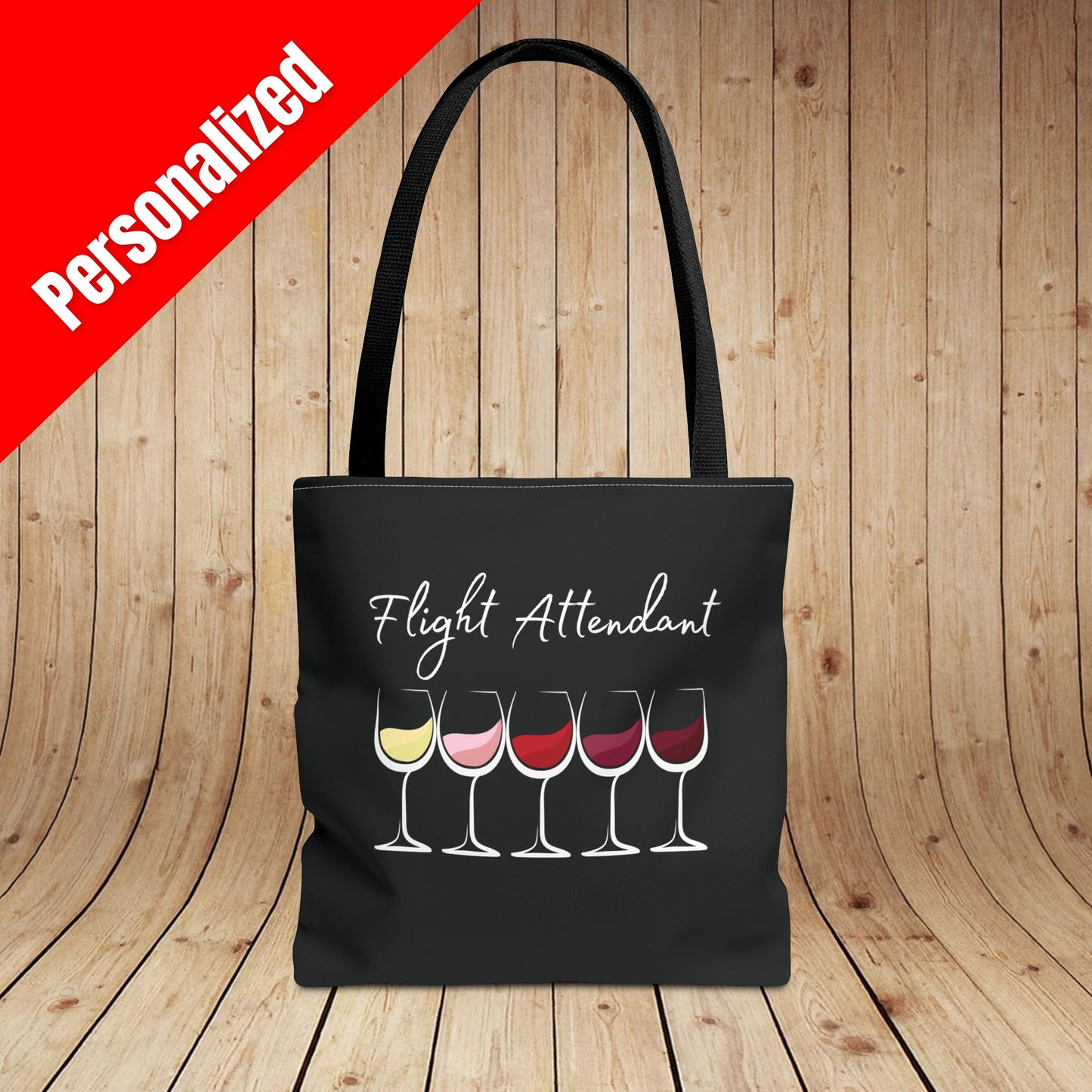 Flight Attendant Personalized Tote Bag