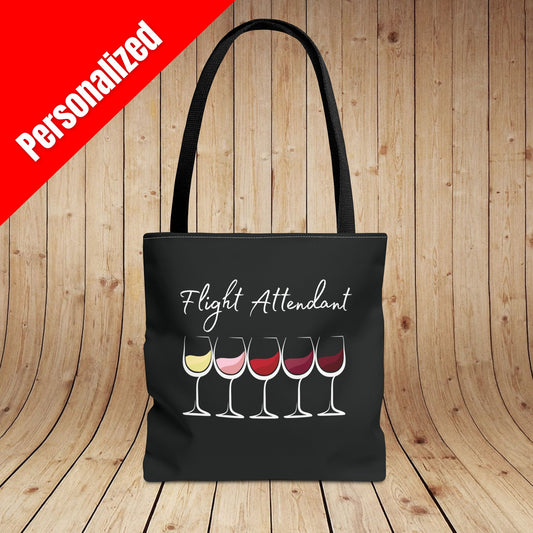Flight Attendant Personalized Tote Bag
