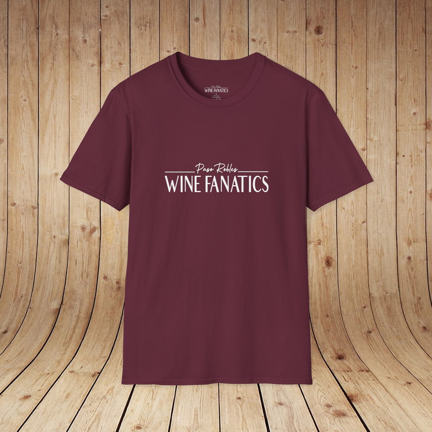 Paso Robles Wine Fanatics Logo Unisex Softstyle T-Shirt