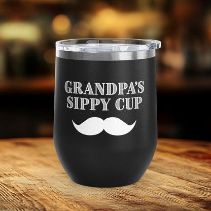 Grandpa's Sippy Cup (mustache) Wine Tumbler