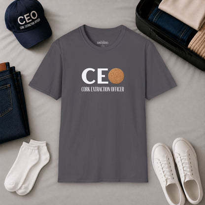 CEO Cork Extraction Officer Unisex Softstyle T-Shirt