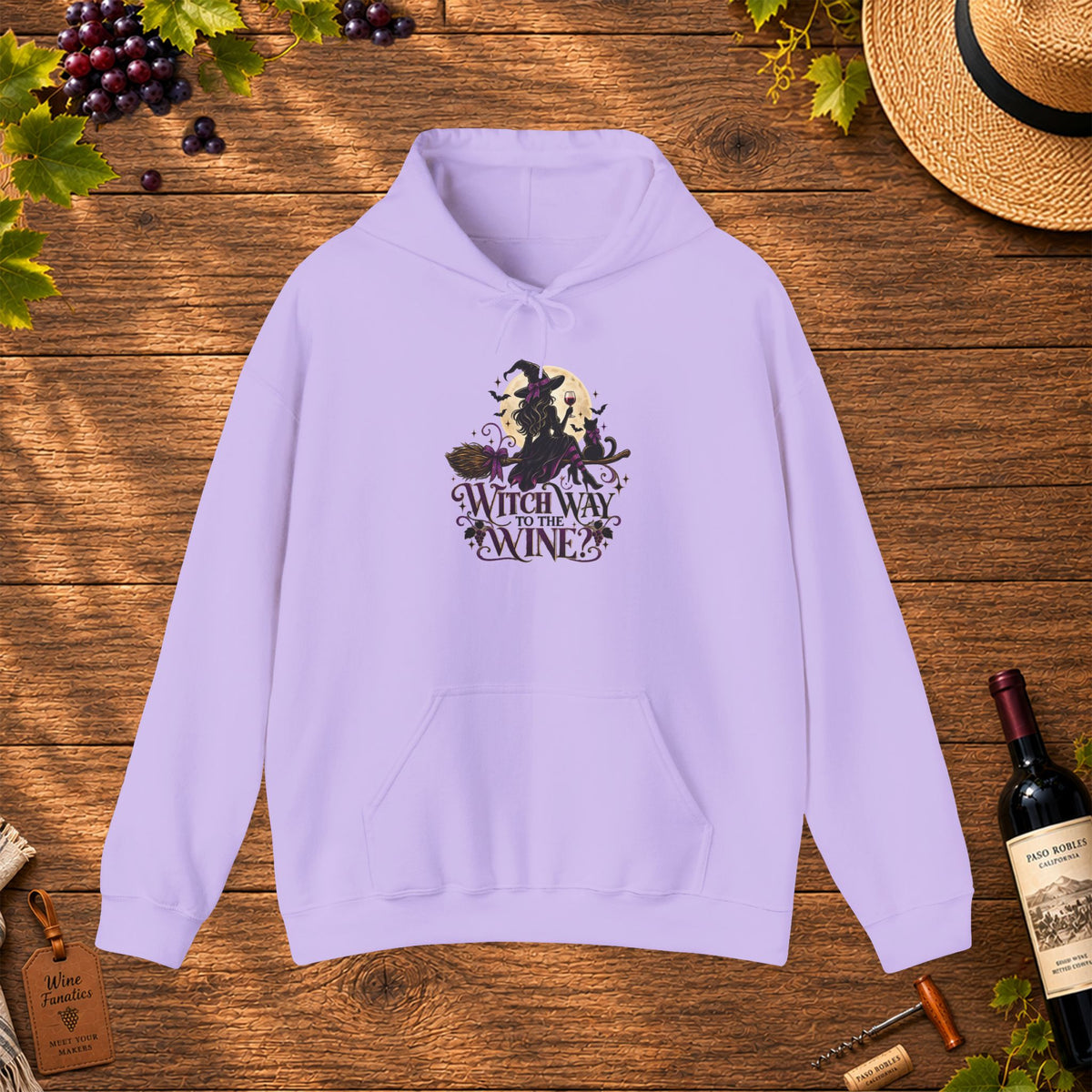 Witch Way To The Wine Hoodie