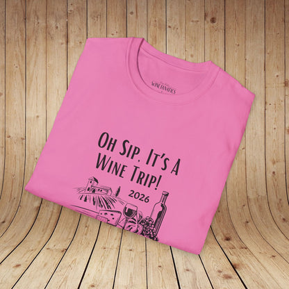 Oh Sip It's A Wine Trip Unisex Softstyle T-Shirt