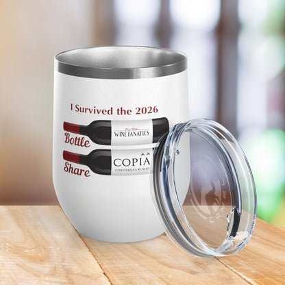 PRWF 2026 Bottle Share Event 12oz Wine Tumbler