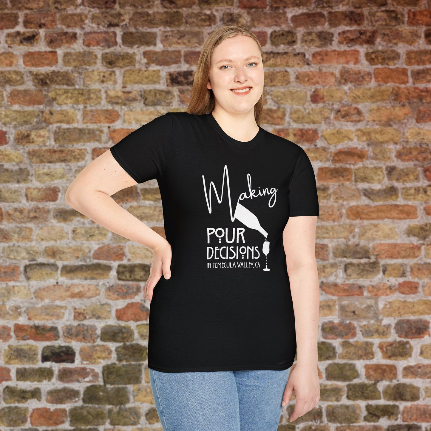 Temecula Valley - Making Pour Decisions Crew Neck Tee