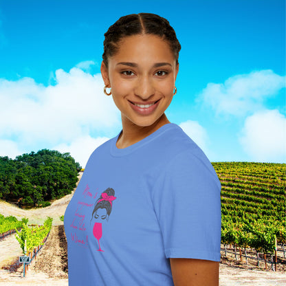Mom's superpower, turning whine into Wine! Tee
