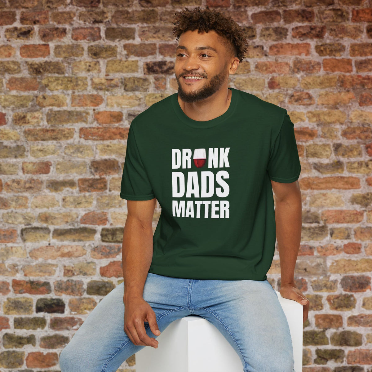 Drunk Dads Matter Crew Neck T-Shirt