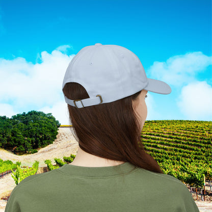 Paso Robles Wine Fanatics Toast Embroidered White Banner Cap