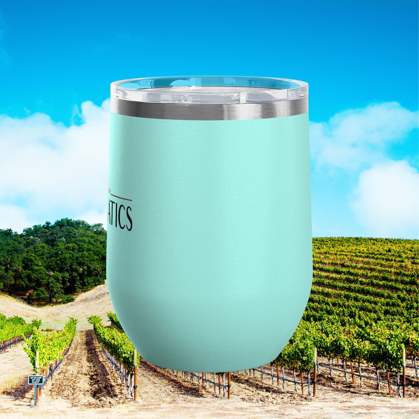 Paso Robles Wine Fanatics Logo 12oz Wine Tumbler