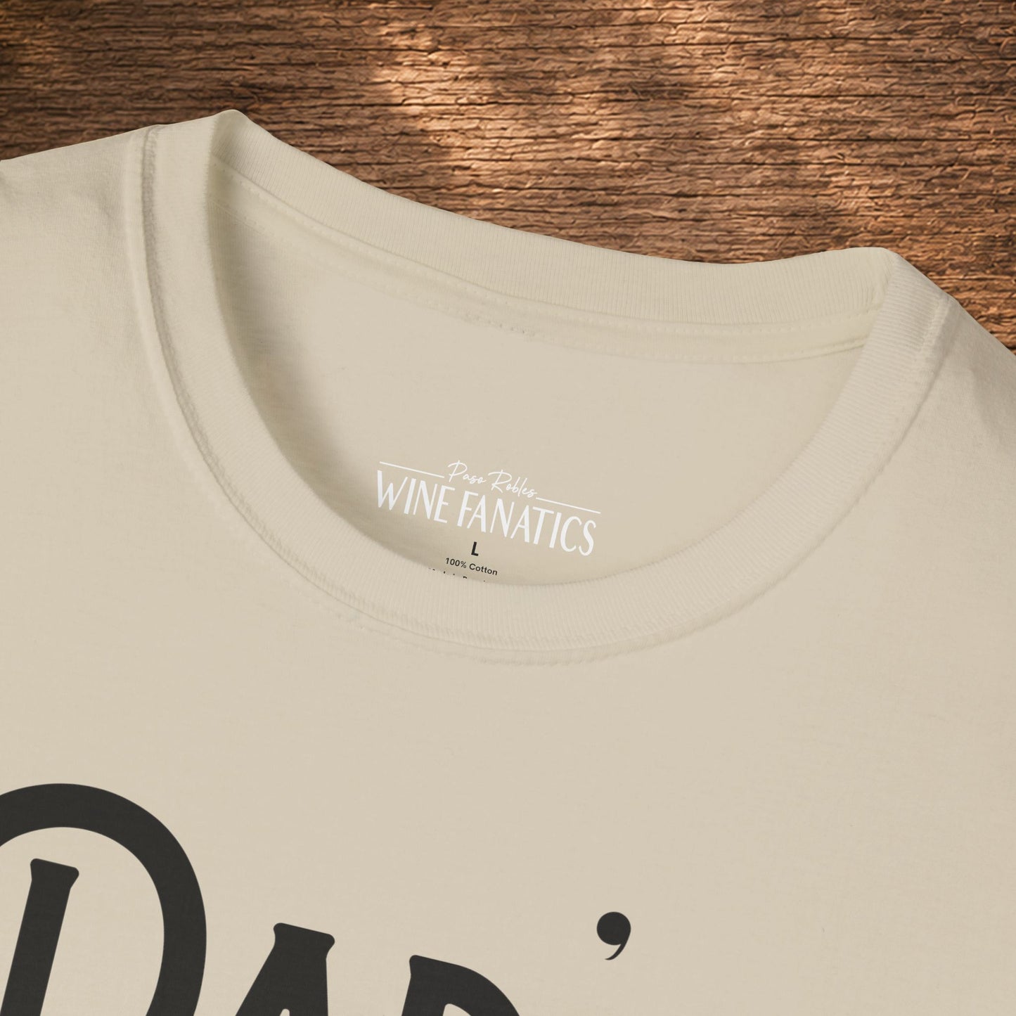 Dad's Reason To Wine Personalized Crew Neck T-Shirt